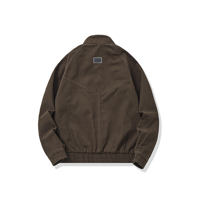 Streetwear  Distressed Pocket Design Oversized Casual Work Jacket