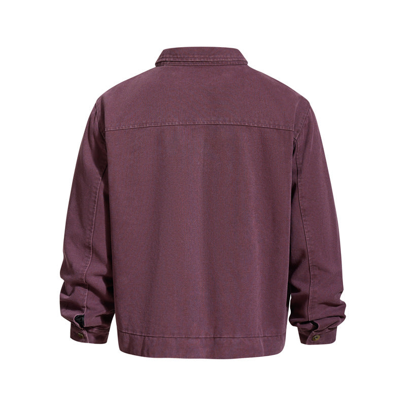 Vintage Lobster Clasp Barn Style Cargo Jacket for Men and Women, High-End Clean Fit, Outerwear Trend