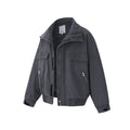 Preppy Streetwear Utility Jacket Style Casual Men's Stand Collar Coat Trendy